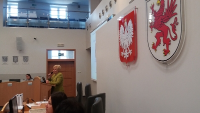 Z uczniami spotkała się Maria Ilnicka-Mądry, Przewodnicząca Sejmiku-7