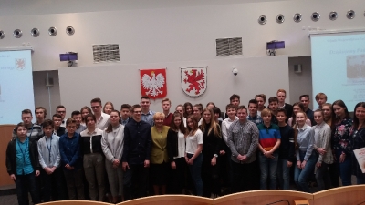 Z uczniami spotkała się Maria Ilnicka-Mądry, Przewodnicząca Sejmiku-11