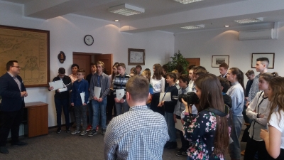 Z uczniami spotkała się Maria Ilnicka-Mądry, Przewodnicząca Sejmiku-13