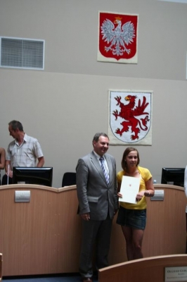 Uczniowie klas II Zespołu Szkół im. I. Łukasiewicza w Policach (10 czerwca 2008)